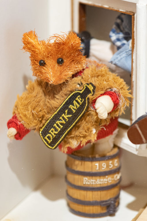 House Party - dormouse with “drink me” bottle